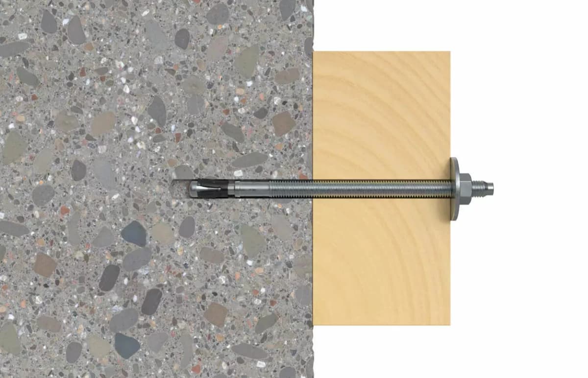 Анкерный болт Fischer FAZ II Plus 10x75/10 K GS GVZ клиновой укороченный с увеличенной шайбой оцинкованная сталь