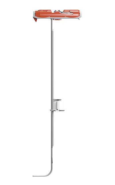 Нейлоновый дюбель Fischer DuoTec 10 S PH K NV (10x50 мм) с шурупом с круглым крючком, упаковка блистер 2 шт