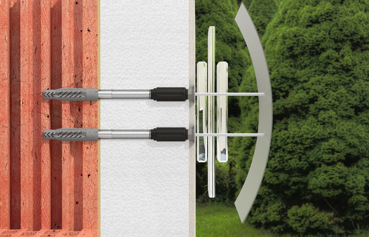Система для дистанционного монтажа Fischer Thermax 10/160 M8, оцинкованная сталь
