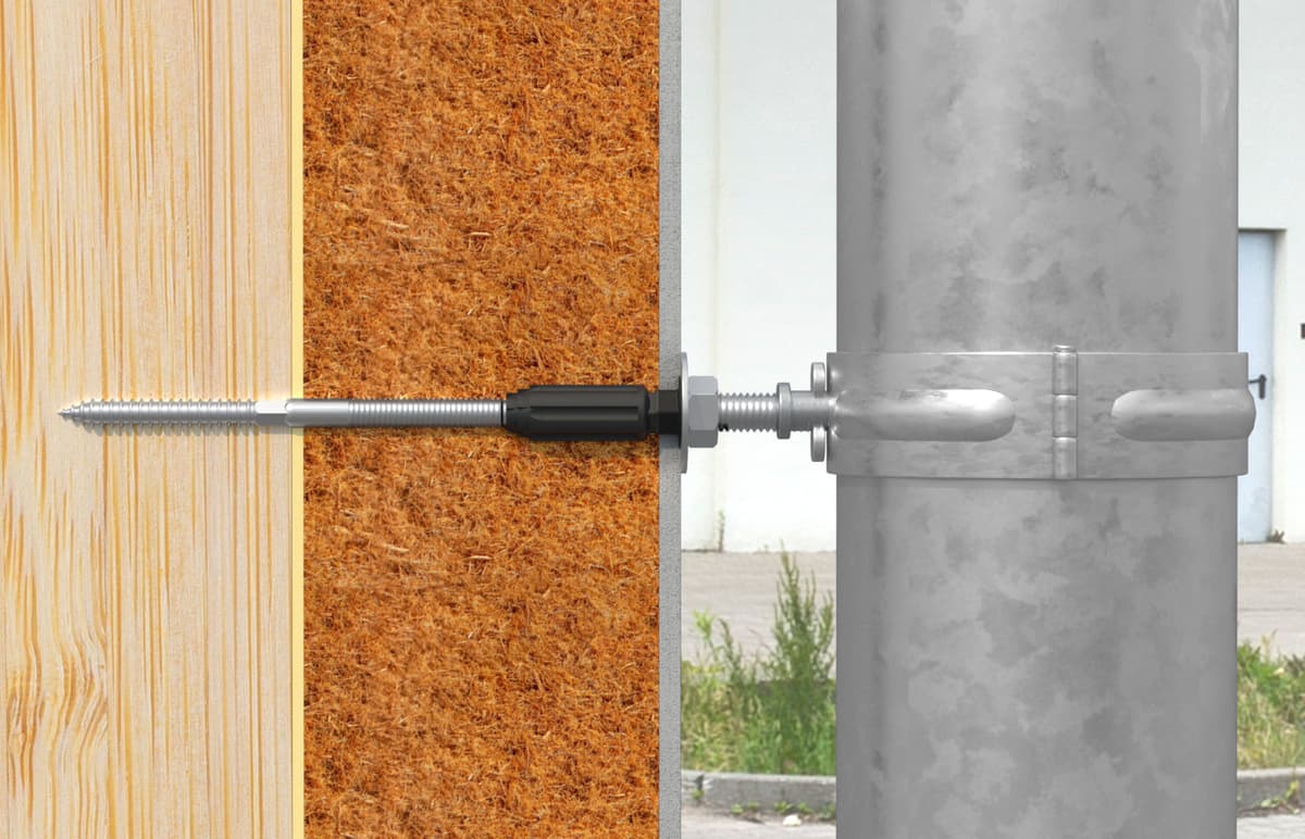 Система для дистанционного монтажа Fischer Thermax 10/160 M8, оцинкованная сталь