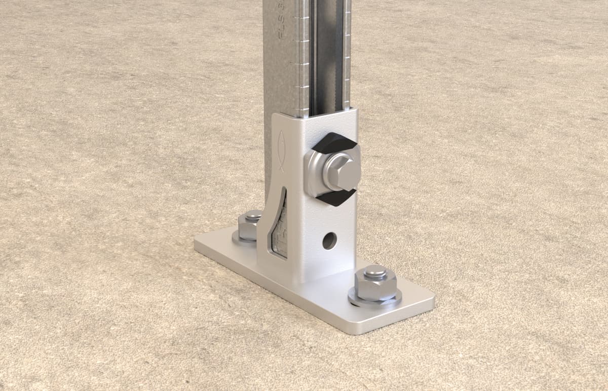 Опора Fischer SF Clix 31 для монтажной шины 130х50 мм, оцинкованная сталь