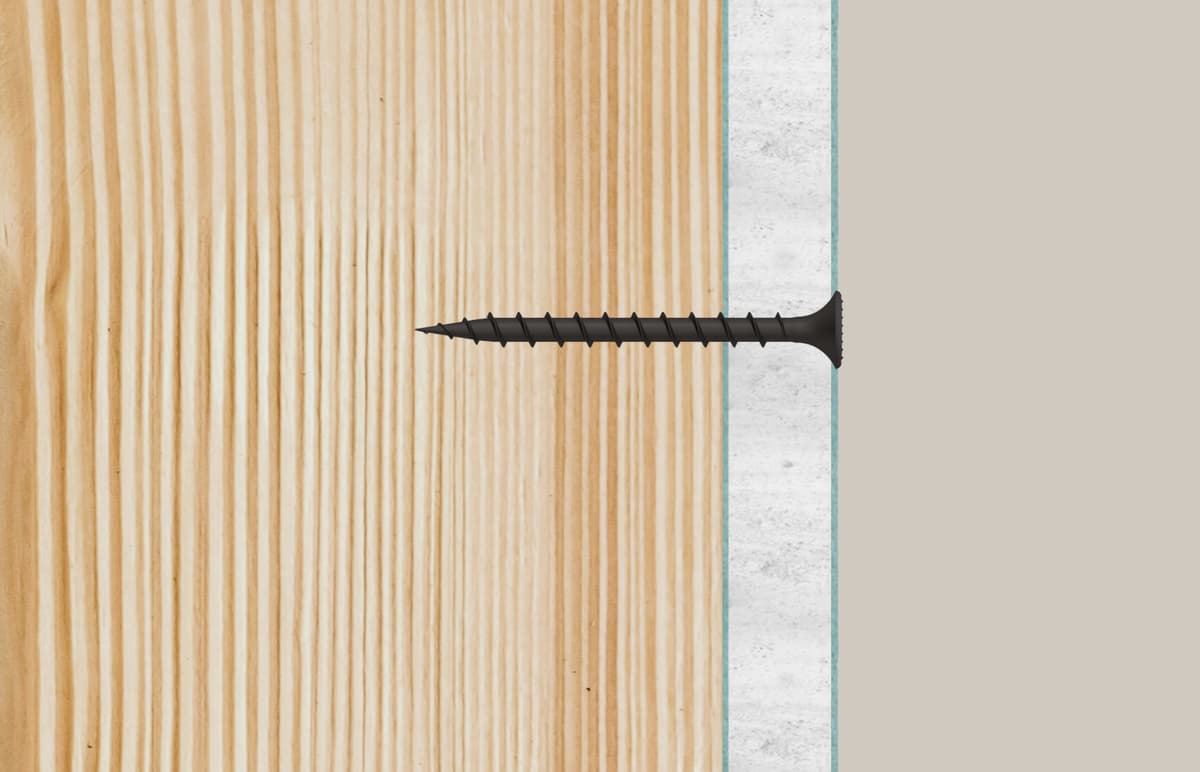 Шуруп по гипсокартону Fischer FSN-TPR F 3,9х55 мм с крупной резьбой, фосфатированная сталь