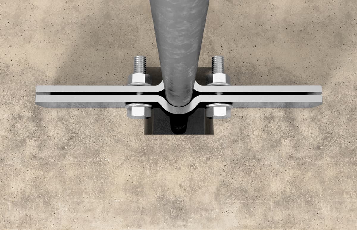 Хомуты для вертикальных стояков Fischer RCWR 1 1/4" (43 мм), оцинкованная сталь
