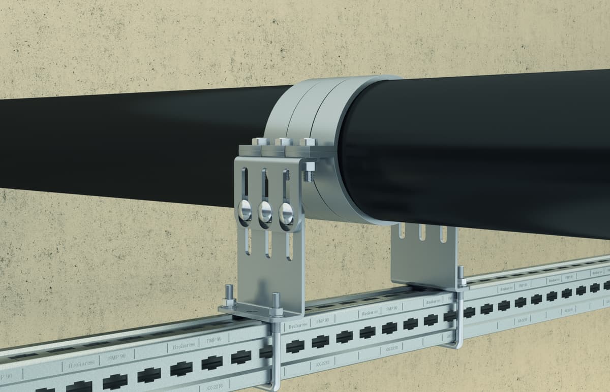 Кронштейны неподвижной опоры Fischer FMFS S 115-175 мм, горячеоцинкованная сталь