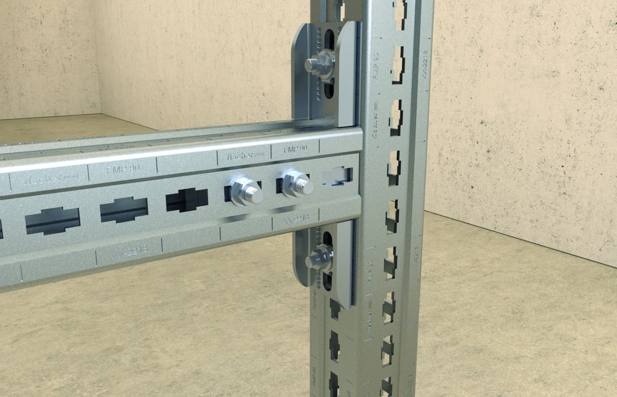 Угловой кронштейн Fischer FMA 90, горячеоцинкованная сталь
