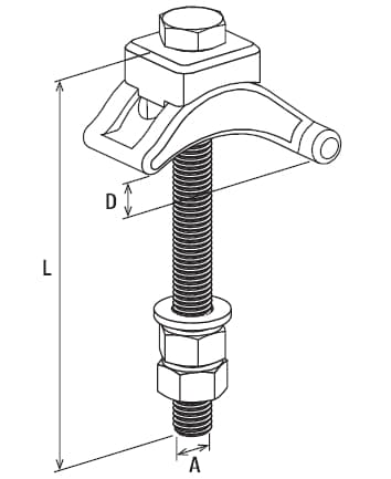 Зажимная скоба Fischer FMBC M12, горячеоцинкованная сталь
