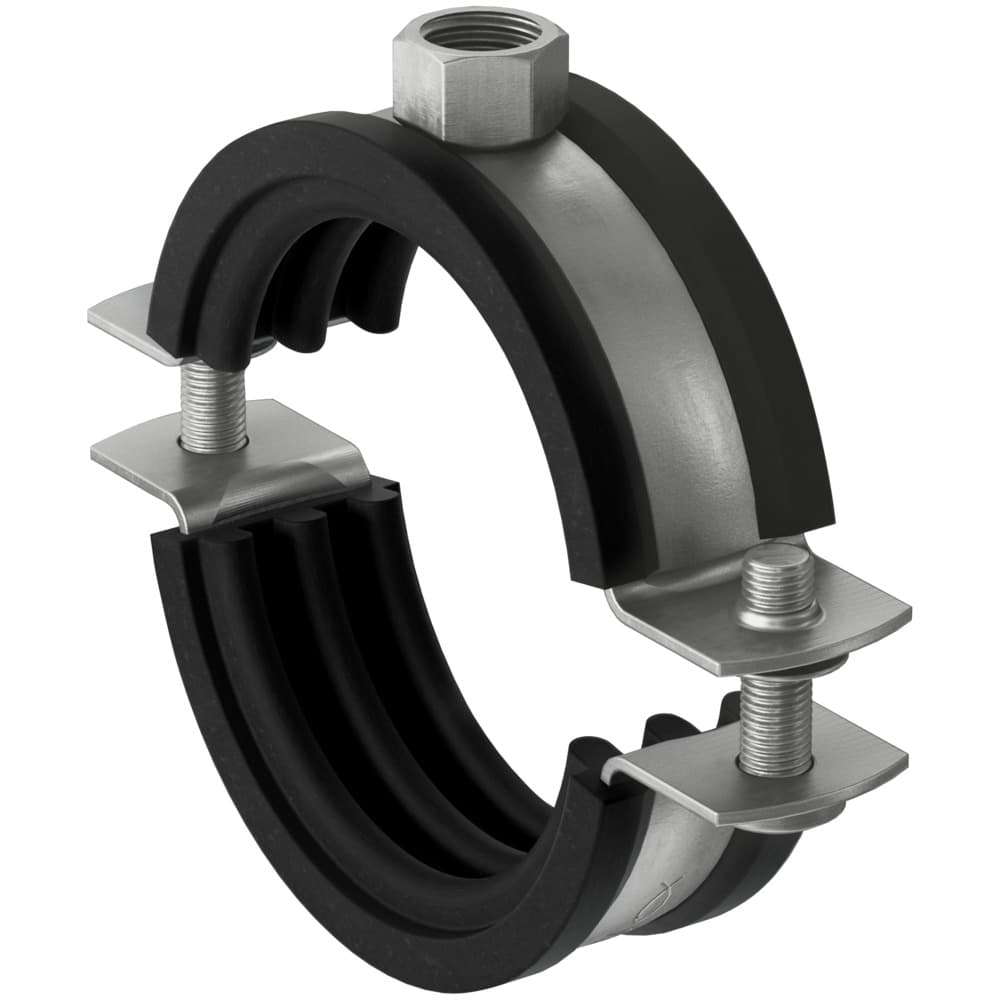 Хомут для монтажа трубопроводов Fischer FRS 1 1/4" (40-46 мм) M8, нержавеющая сталь А2