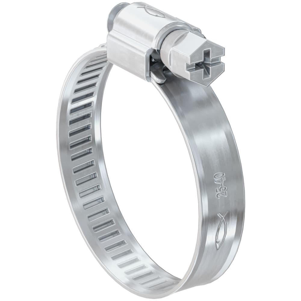 Хомут для монтажа шлангов Fischer SGS 100-120 мм, хромированная сталь