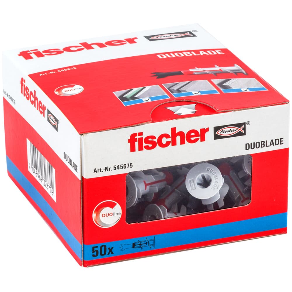 Дюбель для гипсокартона Fischer DuoBlade (коробка 50 шт)