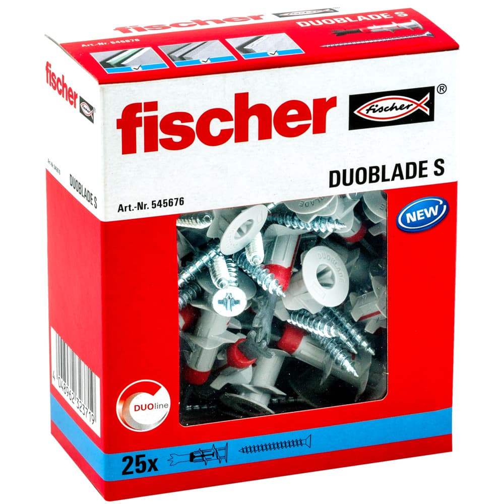 Дюбель с шурупом для гипсокартона Fischer DuoBlade S