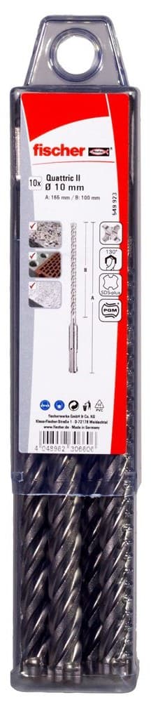 Высокопроизводительный Бур Fischer SDS-Plus Quattric II 12/260/310