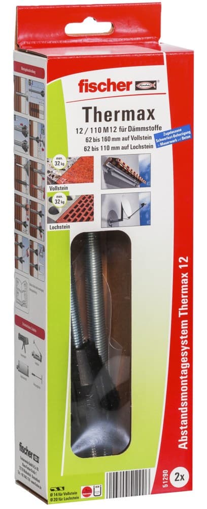 Система для дистанционного монтажа Fischer Thermax 12/110 M12 B, оцинкованная сталь