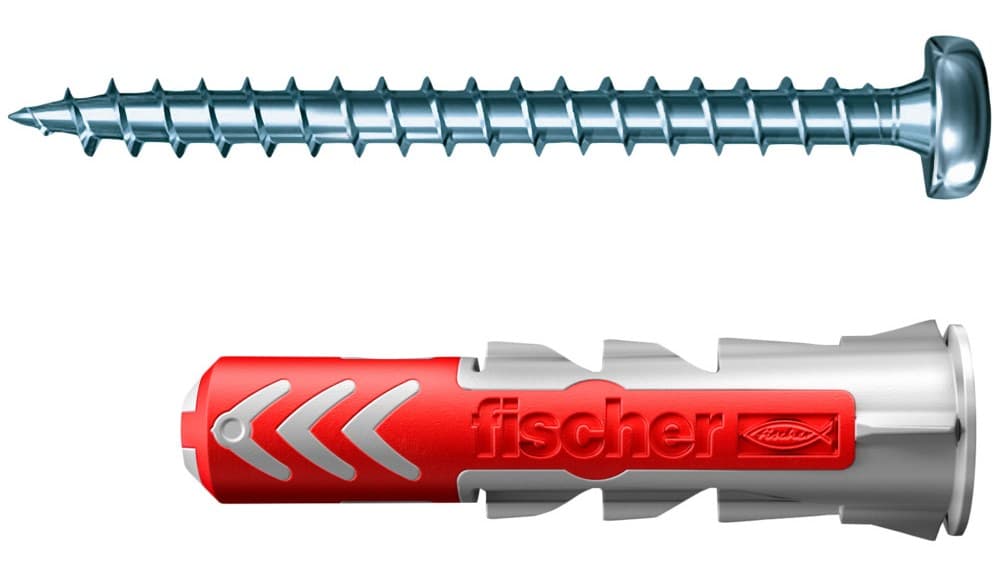 Двухкомпонентный нейлоновый дюбель Fischer DUOPOWER S PH TX 6x30 (дюбель + шуруп)
