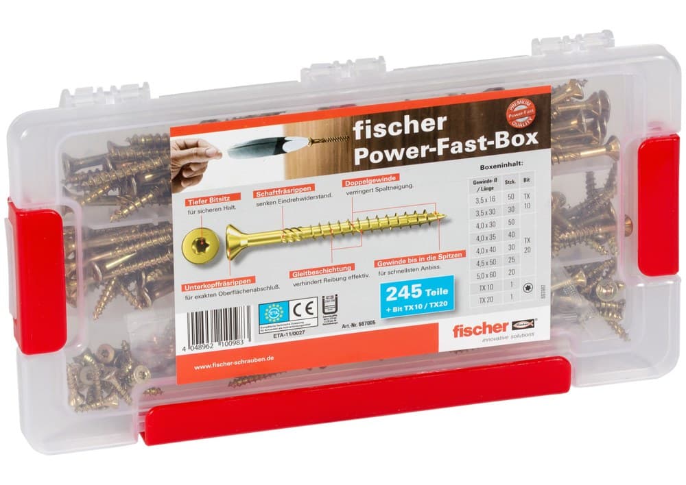 FAB FPF-ST YZ Набор шурупов TORX по дереву D3.5-5.1 жц. сталь