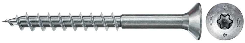 Шуруп Fischer Power-Fast FPF II CTP 3,0x35 мм BC 200 c потайной головкой и шлицем TX, оцинкованная сталь (4800 шт)