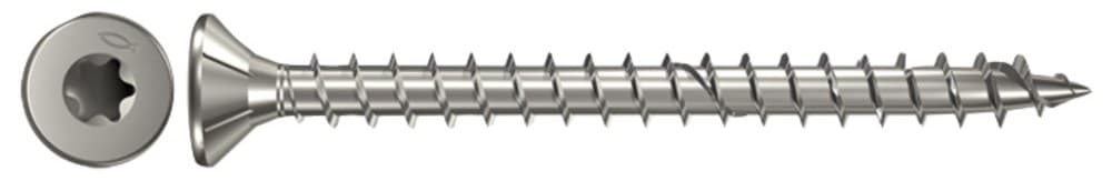 Шуруп с потайной головкой, Fischer FPF-ST A4F 3,0х30 мм, полная резьба, шлиц TX, нержавеющая сталь А4