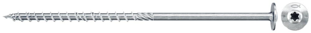 Шуруп конструкционный Fischer Power-Fast FPF-WT 6,0x140 мм ZPP 100 с тарельчатой головкой и шлицем TX, оцинкованная сталь