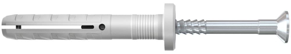 Гвоздевой дюбель Fischer N-F 5х30/5 F с цилиндрическим бортиком, с оцинкованным гвоздем (200 шт)