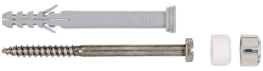 Полный комплект крепежа Fischer S 8 RD 60 WCR 8x65 мм для напольных унитазов и биде