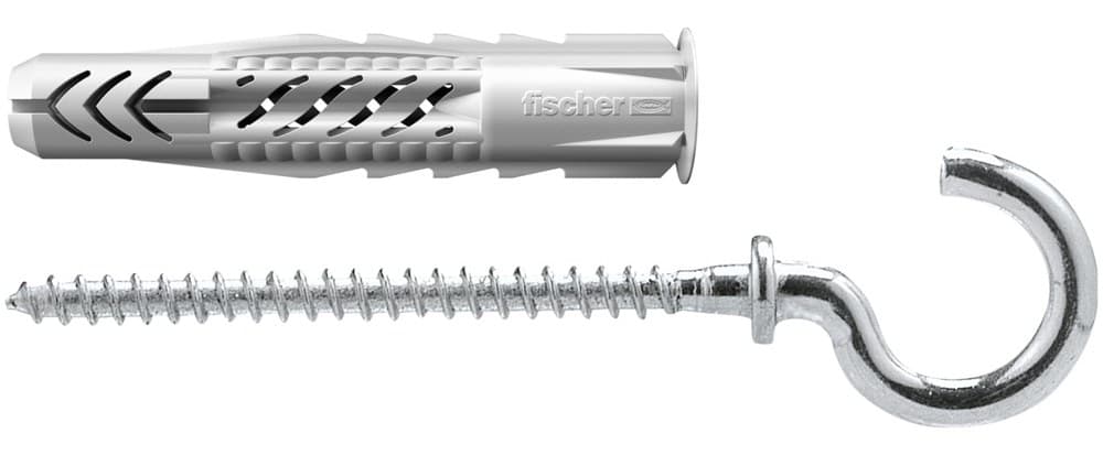 Универсальный дюбель Fischer UX RH 6х35 с кромкой и закругленным крюком