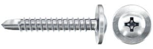 Профильный шуруп с пресс шайбой и сверлом Fischer FPS-FPB ZPF 4,2х13 мм, оцинкованная сталь