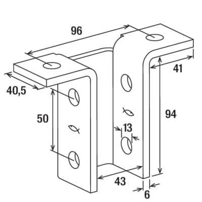 Соединительный фланец Fischer FUF 8T, оцинкованная стал