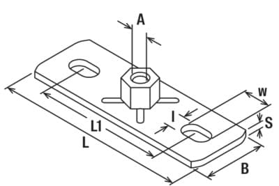 Основание Fischer GPL M10/80/30, оцинкованная сталь