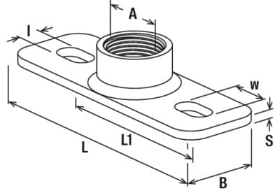 Основание Fischer GPL 3/4"/120/40, оцинкованная сталь