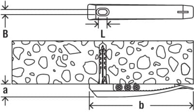 Дюбель-прижим для кабелей KB 8 (8х3х1,5 мм)