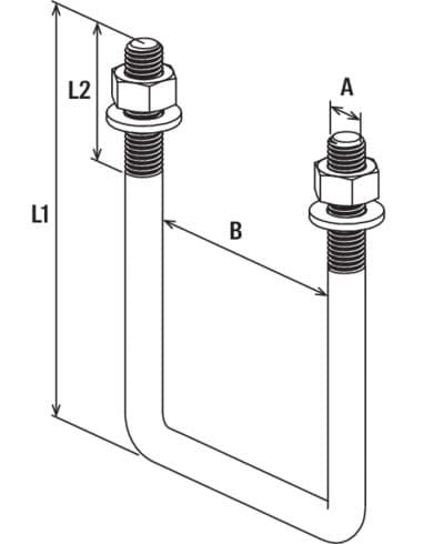 U-образная скоба Fischer FMFS UB 120, горячеоцинкованная сталь