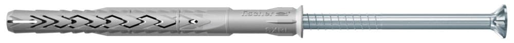Фасадный дюбель Fischer SXRL-T 8x60 с гальванически оцинкованным шурупом с потайной головкой