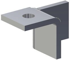 Соединительный фланец Fischer FUF 180°L левый, горячеоцинкованная стал