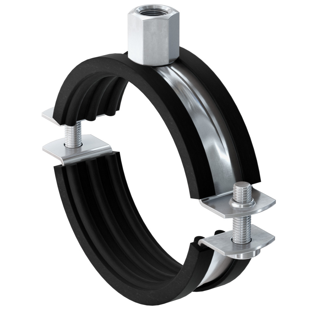 Хомут трубный Fischer FRS zl 1/4" 12-15 мм, M8/M10 горячеоцинкованная сталь