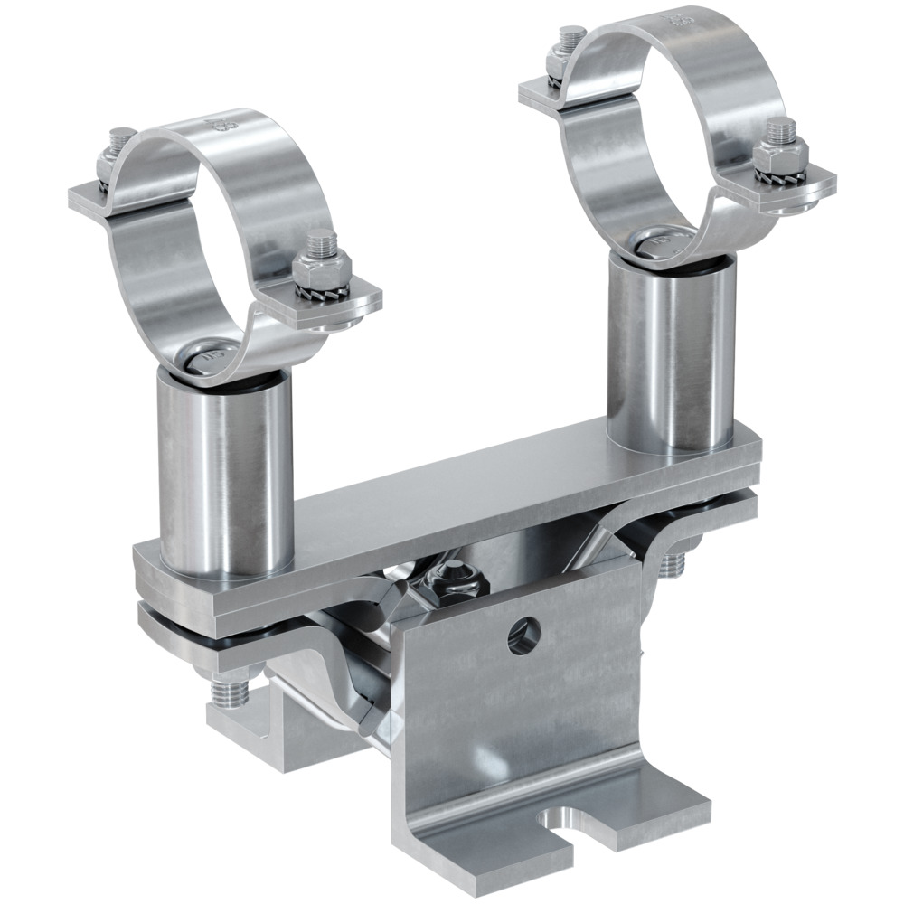 Опора для трубопровода звукоизолированная Fischer FSFP 2", оцинкованная сталь