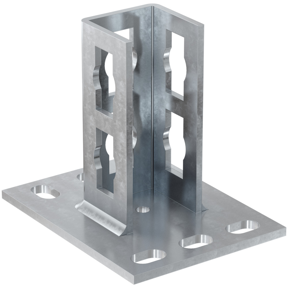 Фланец соединительный Fischer PSF 41, оцинкованная сталь