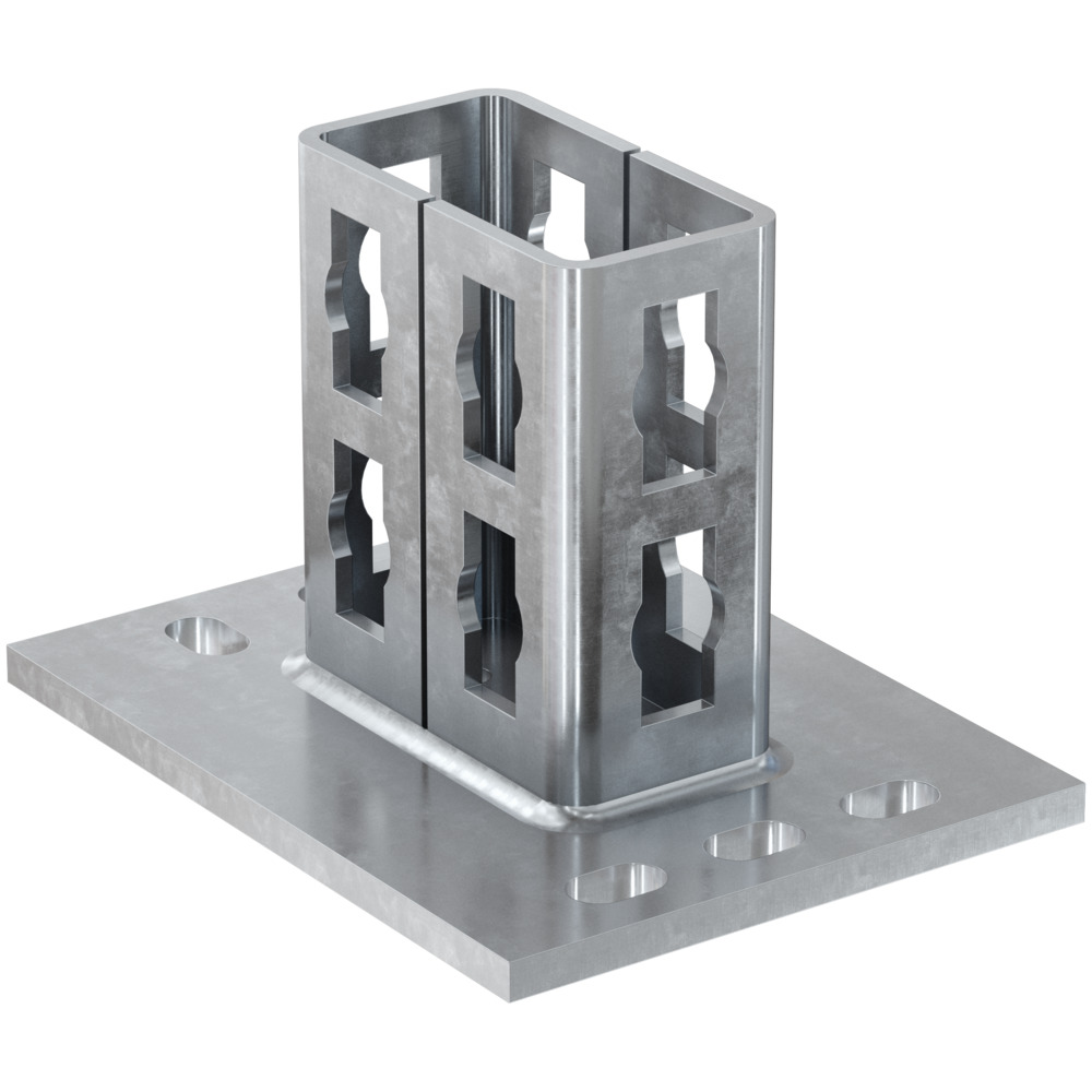 Фланец соединительный Fischer PSF 82, оцинкованная сталь