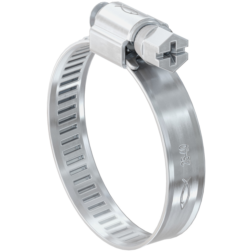 Хомут для монтажа шлангов Fischer SGS 100-120 мм, хромированная сталь