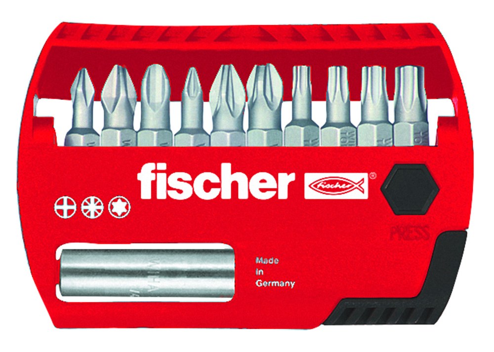 Профессиональный набор бит 11 предметов Fischer FPB Bit Set Profi W 11