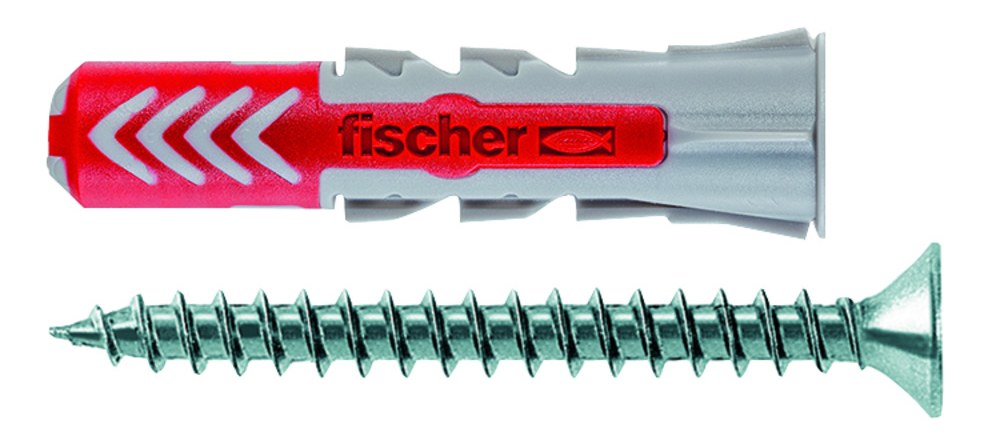Двухкомпонентный нейлоновый дюбель Fischer DUOPOWER S 10x50 (дюбель + шуруп)