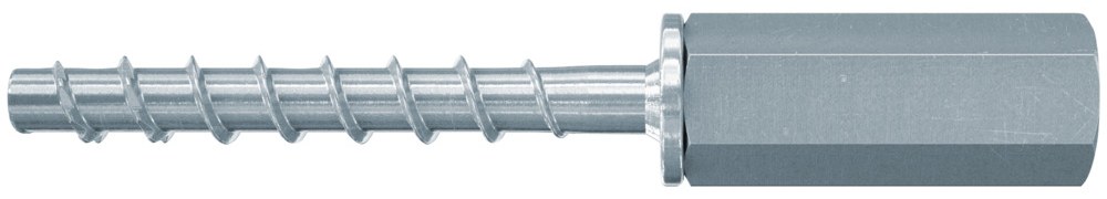 Шуруп по бетону с головкой в виде муфты (внутренняя резьба) Fischer FBS II 6X55 M8/M10 I, оцинкованная сталь