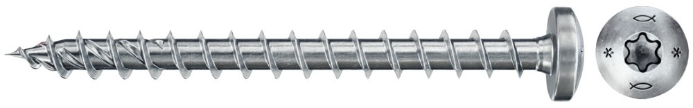 Шуруп Fischer Power-Fast FPF II PTF 3,0x30 мм BC 200 c полусферической головкой и шлицем TX, оцинкованная сталь (4800 шт)