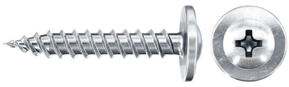 Профильный шуруп с пресс шайбой Fischer FPS-FP ZPF 4,2х13 мм, оцинкованная сталь