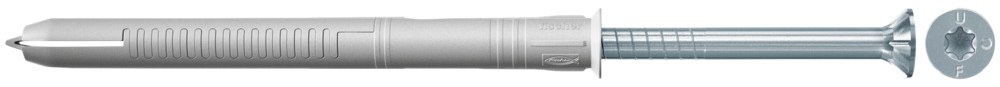 Универсальный фасадный дюбель Fischer FUR-T 8х100 с гальванически оцинкованным шурупом с потайной головкой