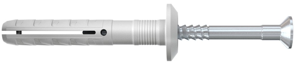 Гвоздевой дюбель Fischer N-P 6х40/7 P с плоским бортиком, оцинкованная сталь (50 шт)