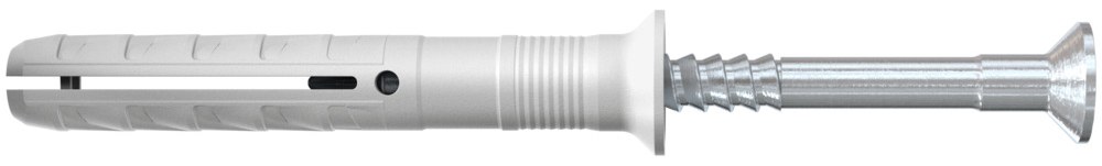Гвоздевой дюбель с потайным бортиком Fischer N-S 6х60/30 с оцинкованным гвоздем (100 шт)