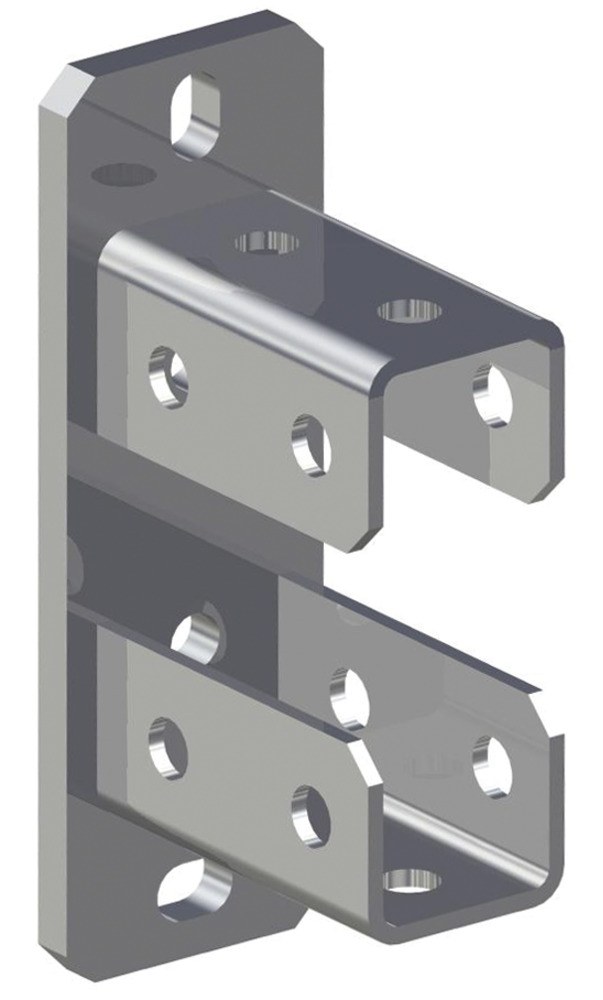 Седельный фланец Fischer SF L 124, оцинкованная сталь