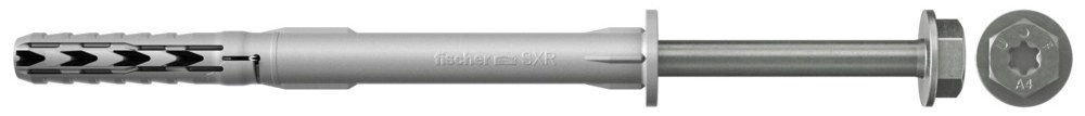Фасадный дюбель Fischer SXR-FUS 10х100 FVZ с горячеоцинкованным шурупом