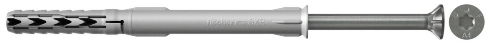 Фасадный дюбель с шурупом Fischer SXR-T 10х120 с горячеоцинкованным шурупом