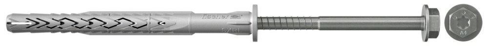 Фасадный дюбель Fischer SXRL-FUS 10х120 с шурупом из нержавеющей стали A4