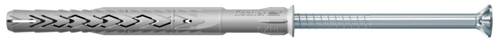 Фасадный дюбель Fischer SXRL-T 10х180 с гальванически оцинкованным шурупом с потайной головкой
